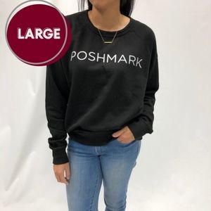 Poshmark Black Crew Neck Sweatshirt